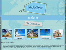 Tablet Screenshot of letsgotravel.org