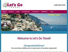 Tablet Screenshot of letsgotravel.me